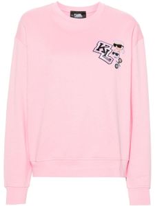 Karl Lagerfeld chemise Varsity KL à manches longues - Rose