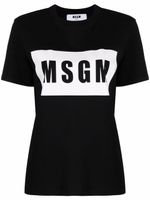 MSGM t-shirt à logo imprimé - Noir - thumbnail