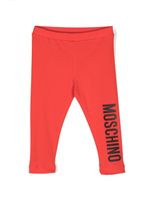 Moschino Kids logo-print leggings - Rouge