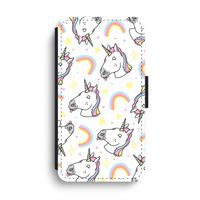 Rainbow Unicorn: iPhone XS Max Flip Hoesje - thumbnail