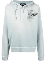 DSQUARED2 hoodie en coton à logo imprimé - Bleu