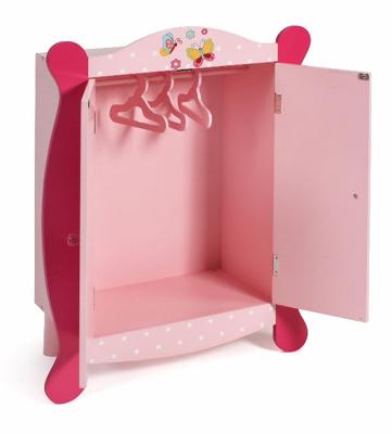 Poppen Kledingkastje - Vlinder roze
