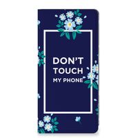 OPPO Reno8 T 4G Design Case Flowers Blue DTMP - thumbnail