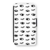 Eye pattern #2: iPhone X Flip Hoesje