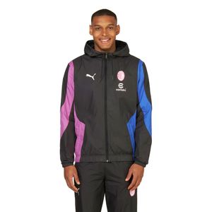 PUMA AC Milan Pre-Match Anthem Trainingsjack 2023-2024 Zwart Blauw Roze