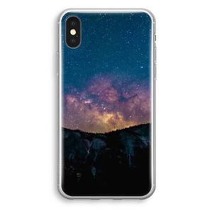 Travel to space: iPhone X Transparant Hoesje