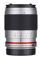 Samyang 300 mm F6.3 lens voor aansluiting Fuji X - zilver