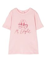 Emporio Armani Kids t-shirt en coton à imprimé graphique - Rose