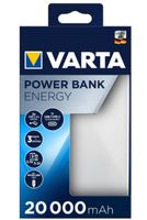 Varta Power Bank Energy 20000 Powerbank 20000 mAh LiPo USB-C Wit/zwart - thumbnail