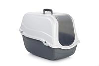 Beeztees Kattenbak Romeo, 54 X 33 X 42 cm, Grijs/Wit