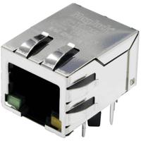 BEL Stewart Connectors MagJack Gigabit Ethernet 8 transformator met LEDs Tab down Bus, inbouw horizontaal Gigabit Ethernet Aantal polen: 8P8C Vernikkeld, - thumbnail