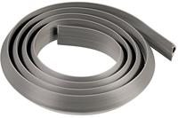 Hama PVC-kabelgoot (flexibel, 180 x 3 x 1,0 cm, incl. plakstrips van het merk 3M), grijs