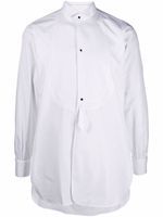 Maison Margiela chemise à col plastron - Blanc