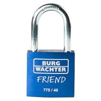 Burg Wächter 39441 Hangslot 40.00 mm Verschillend sluitend Blauw Sleutelslot