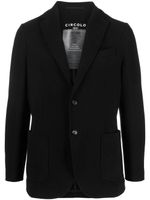 Circolo 1901 blazer en jersey à simple boutonnage - Noir