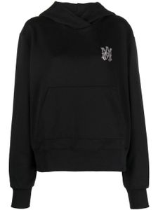 AMIRI hoodie en coton à logo strassé - Noir