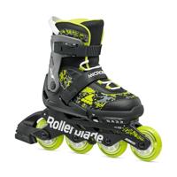 Rollerblade Microblade SL inlineskates voor kinderen, uniseks, zwart/limoen, maat 33-36,5