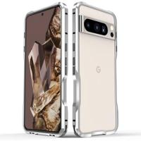 Google Pixel 8 Pro Luphie metalen bumper - Zilver