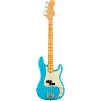 Fender American Professional II Precision Bass MN Miami Blue elektrische basgitaar met koffer