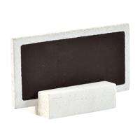 Krijtbordjes op standaard wit (6st)