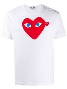 Comme Des Garçons Play t-shirt à logo imprimé - Blanc