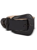 Balmain ceinture Western en cuir verni - Noir - thumbnail