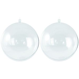 10x Kerstballen om te vullen 5 cm   -