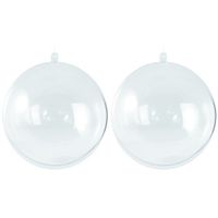 10x Kerstballen om te vullen 5 cm   -