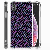 Apple iPhone X | Xs Doorzichtige Silicone Hoesje Feathers Color