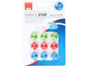 Max Hauri AG Cable Home 135348 kabelbeheersysteem Bureau Kabelklem Blauw, Groen, Rood 6 stuk(s)