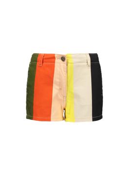 Like Flo Meisjes short denim regenboog - Geel gestreept