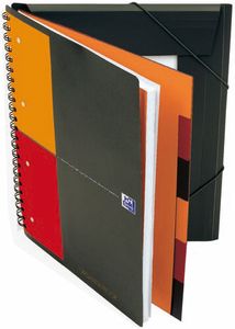 Hamelin 100102777 Collegeblok Grijs, Oranje, Rood DIN A4+ Geruit Aantal paginas: 80