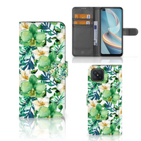 OPPO Reno4 Z Hoesje Orchidee Groen - thumbnail