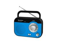 Sunstech RPS560 draagbare radio (draagbaar, analoog, AM, FM, 0,8 W, 1-weg, 7,5 cm) blauw