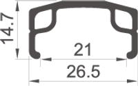 Rodi Voorwiel 28" / 622*21 Parallex zilver - thumbnail