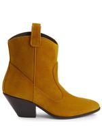 Giuseppe Zanotti bottines Elna 55 mm en velours - Jaune - thumbnail