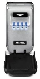 Masterlock Medium Key Lock Box - Zinc alloy construction - Light Up Resettable 4-digit combination - (CR2032 Battery included) - Mounting hardware