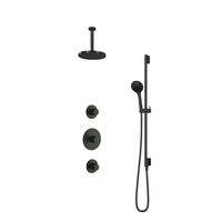 Hotbath Cobber IBS20CR inbouwdouche met 3s handdouche, 15cm plafondbuis en glijstang chroom - thumbnail