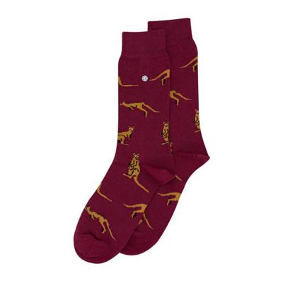 Alfredo Gonzales sokken Kangaroo bordeauxrood