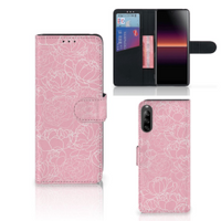 Sony Xperia L4 Hoesje White Flowers