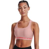 Under Armour Dames UA Crossback Mid Hthr Bra, lila, XS