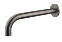 Wiesbaden inbouw-uitloop rond 25 cm 1/2'', gun metal