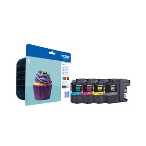 Brother Originele MultiPack LC-123VALBP inktcartridge inkt zwart, cyaan, magenta en geel