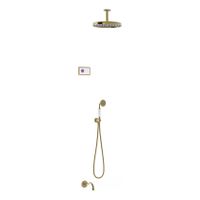 Regendouche set electronisch Tres Shower Technology Classic | Inbouw | Thermostaatkraan | 3-weg | Vintage | Messing oud - thumbnail