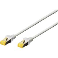 Digitus DK-1644-A-0025 RJ45 Netwerkkabel, patchkabel CAT 6A S/FTP 0.25 m Grijs Halogeenvrij, Verdraaide paren, Snagless, Vlambestendig 1 stuk(s) - thumbnail