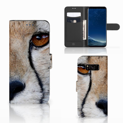 Samsung Galaxy S8 Telefoonhoesje met Pasjes Cheetah Samsung Galaxy S8 Telefoonhoesje met Pasjes Cheetah