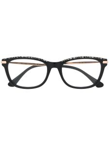 Jimmy Choo Eyewear lunettes de vue à monture ronde - Noir