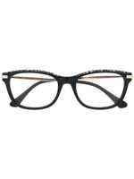 Jimmy Choo Eyewear lunettes de vue à monture ronde - Noir - thumbnail