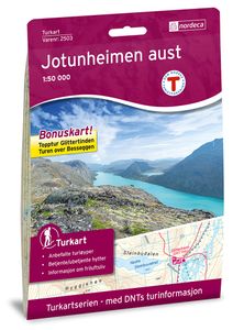 Wandelkaart 2503 Turkart Jotunheimen Aust - Oost | Nordeca