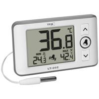 TFA Dostmann Digitales Profi-Thermometer mit Kabelfühler LT 202 Thermometer Wit - thumbnail